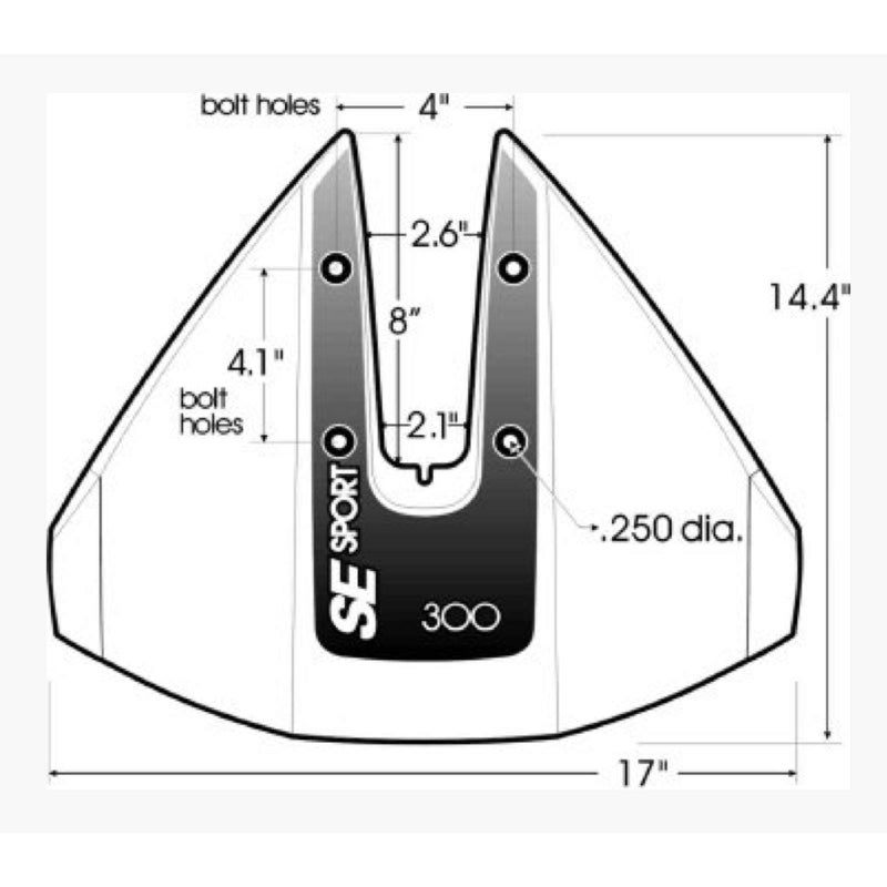 Boating Accessories SE Sport 779-se300blk Fins Stabilizer, Black, One Size - Image 3